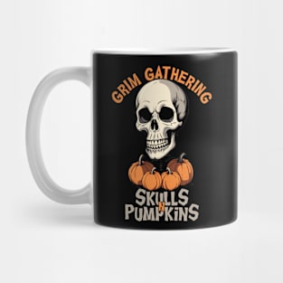 Halloween skulls and pumpkins Mug